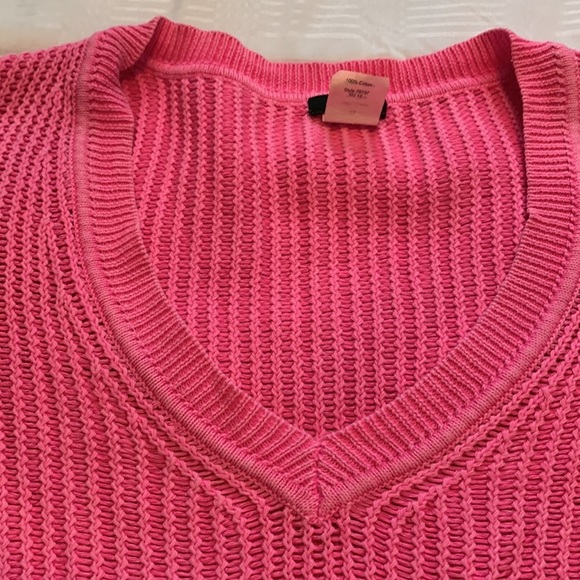 J. Crew Pink Knit Long Sleeve Sweater size XL - Picture 3 of 15